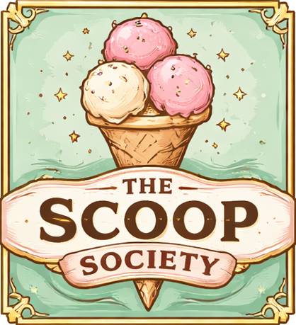"Scoop Society" digital graphic